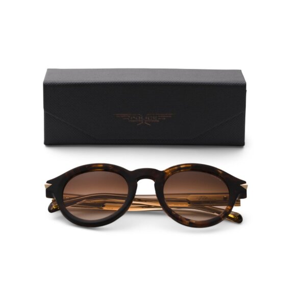 POLICE Havana 47mm Round Sunglasses
